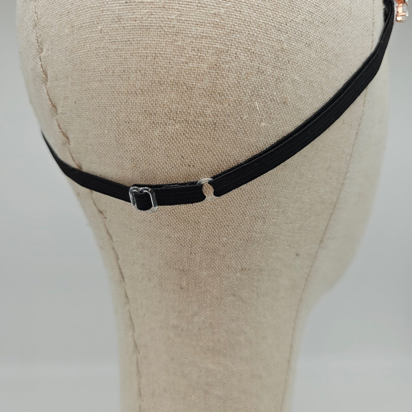 Rhinestone Adjustable Headband- Blush