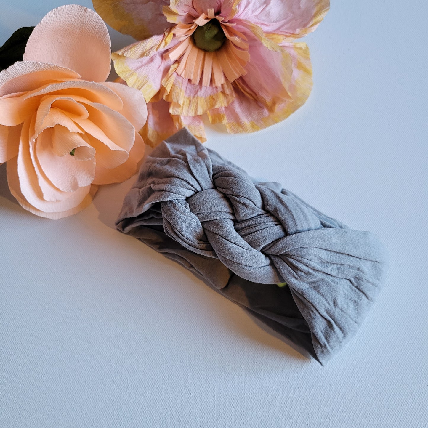 Grey Braided Baby/Toddler Headband