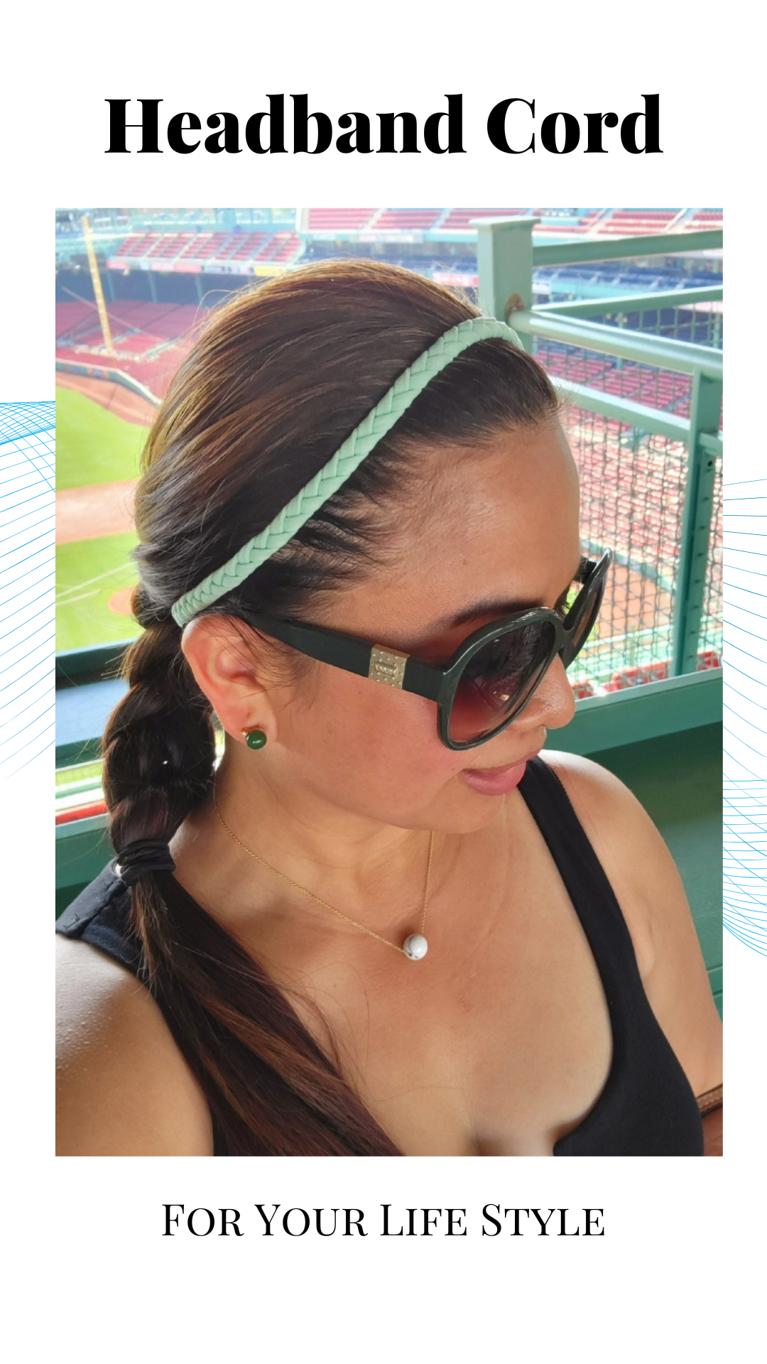 Emerald Braided Slim Headbands