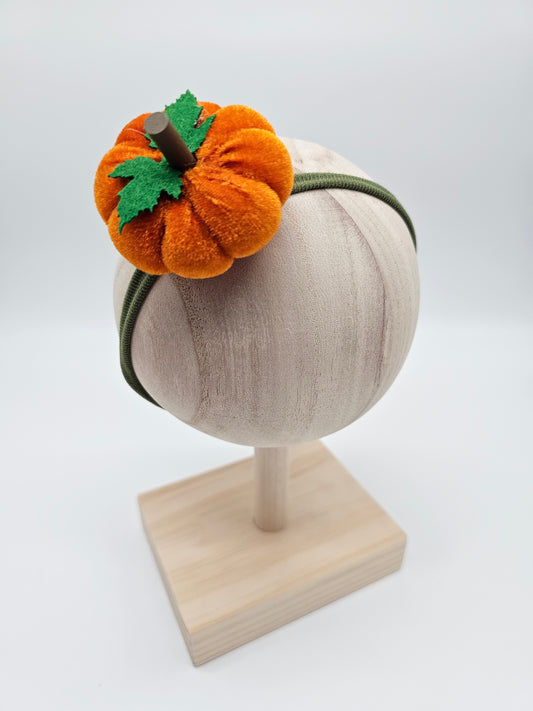 Pumpkin in Soft Nylon Headband