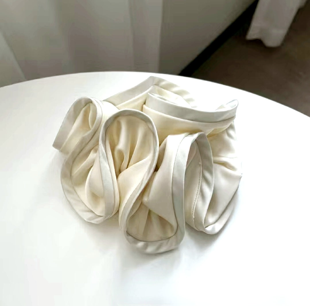 Satin Scrunchie - Beige