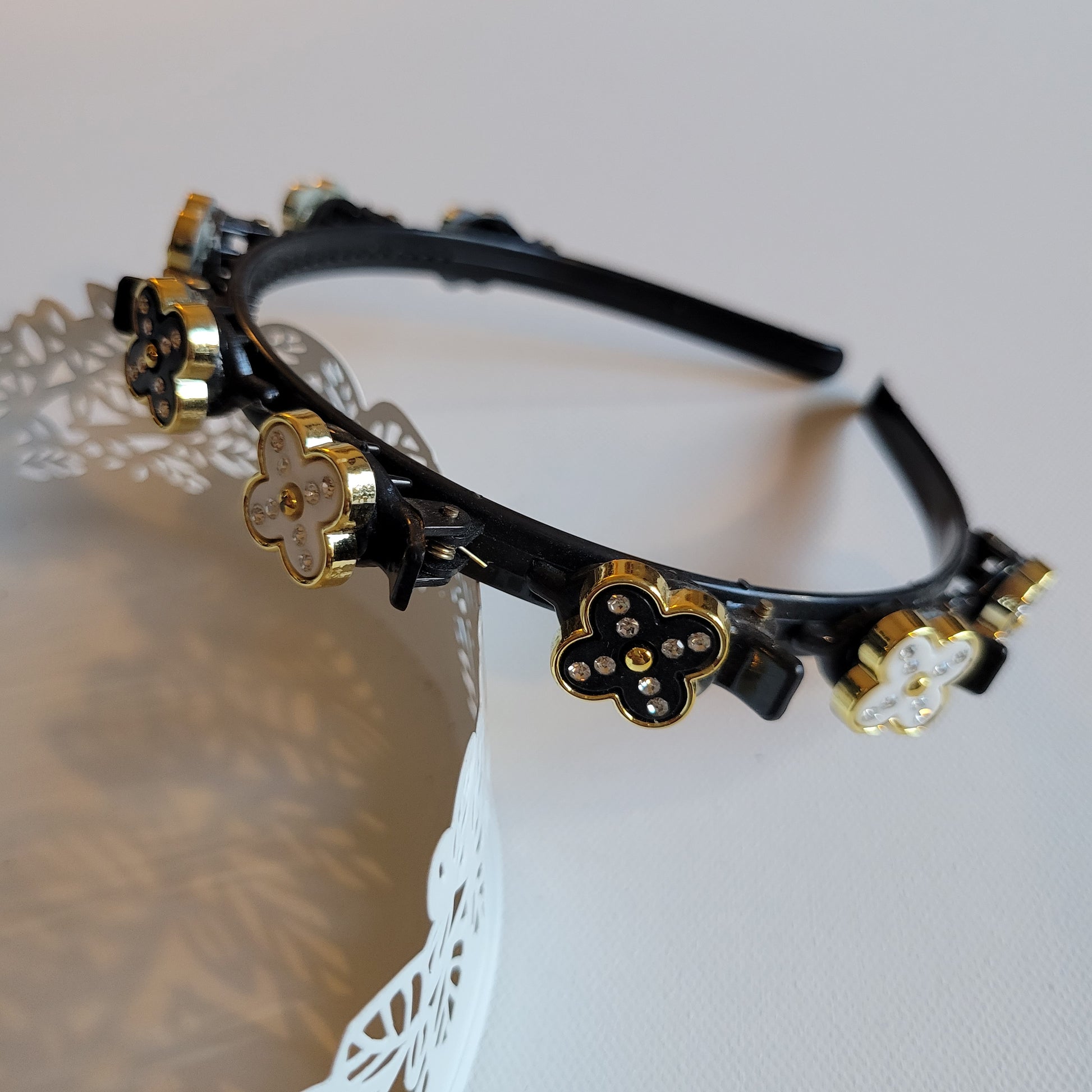 Headband with Snap Clips 4