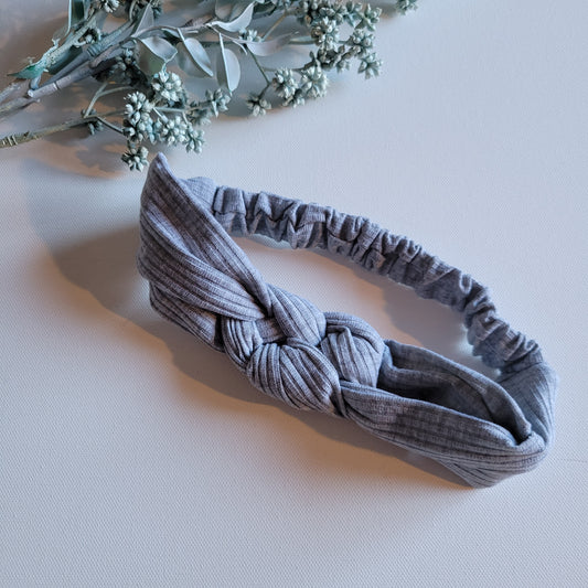 Grey Sailor Knot Headband