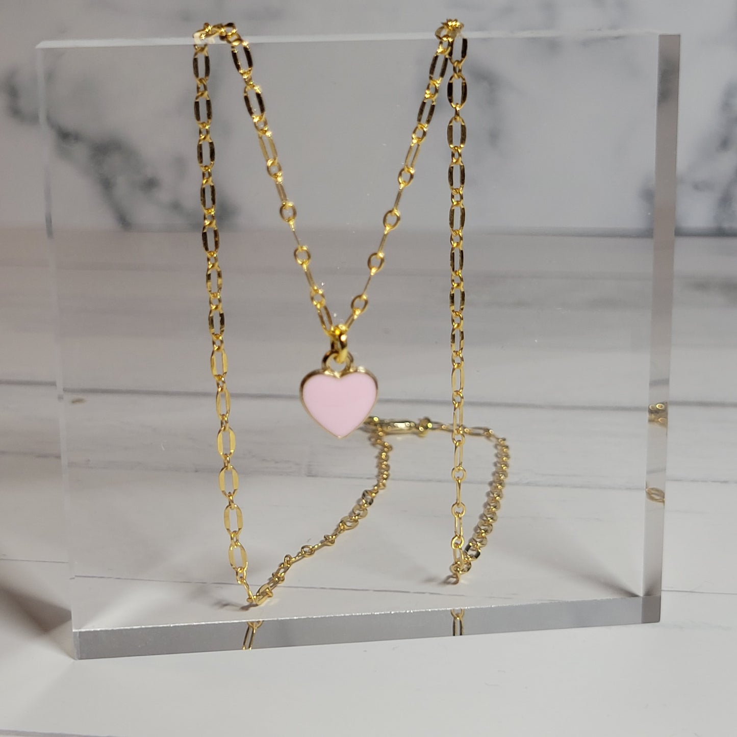 Pink Small Heart Charm