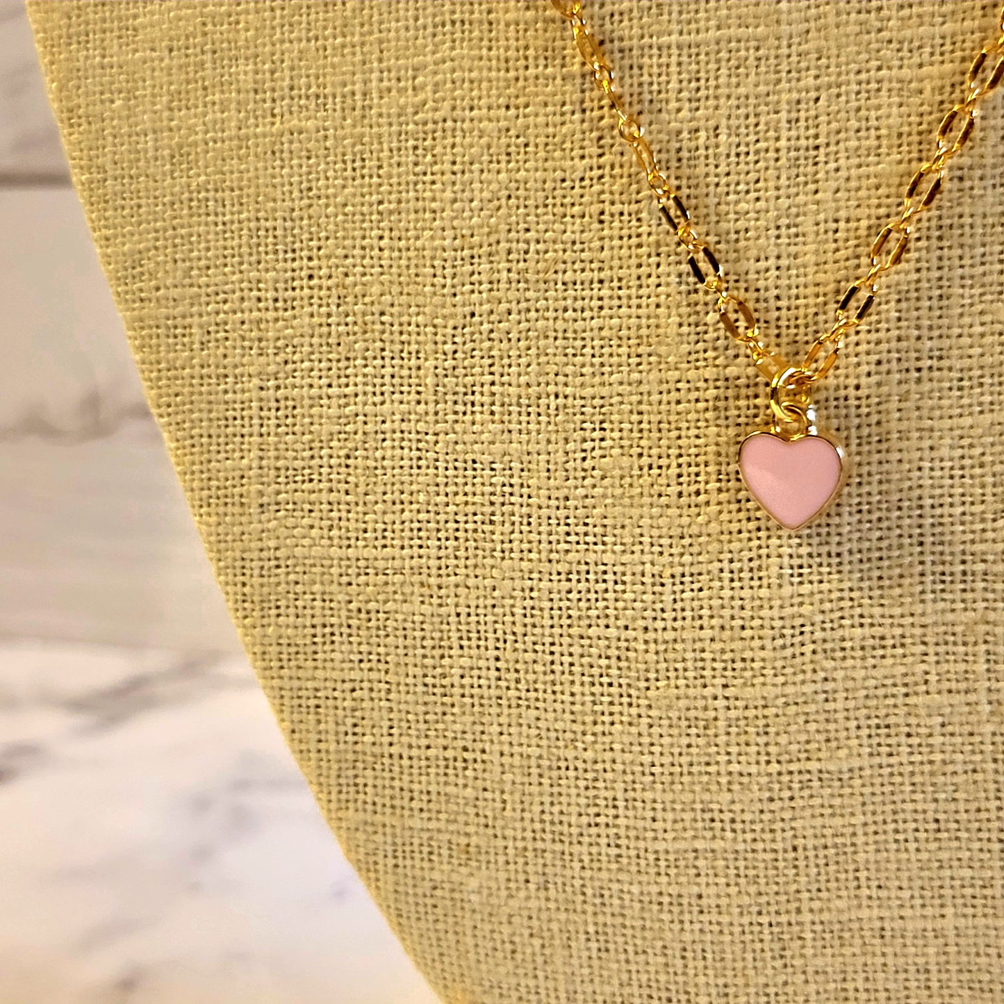 Pink Small Heart Charm