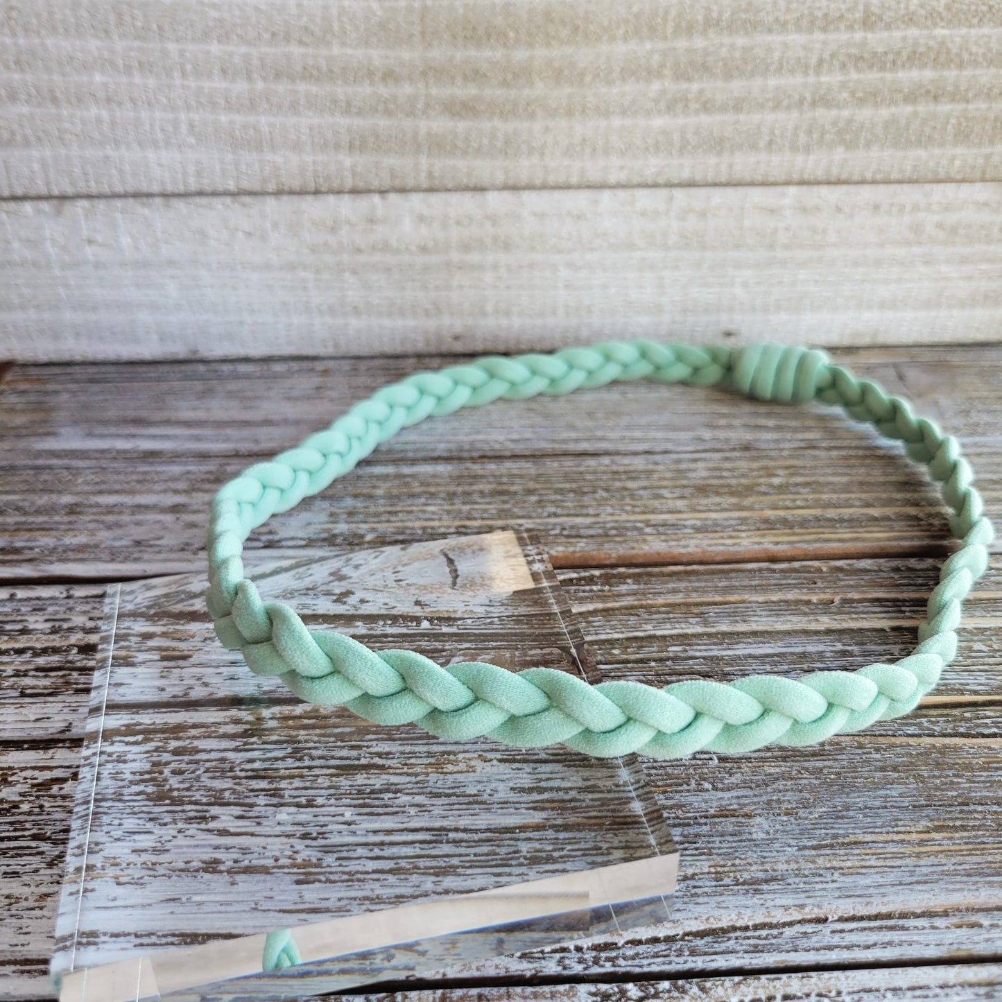 Mint Braided Slim Headband