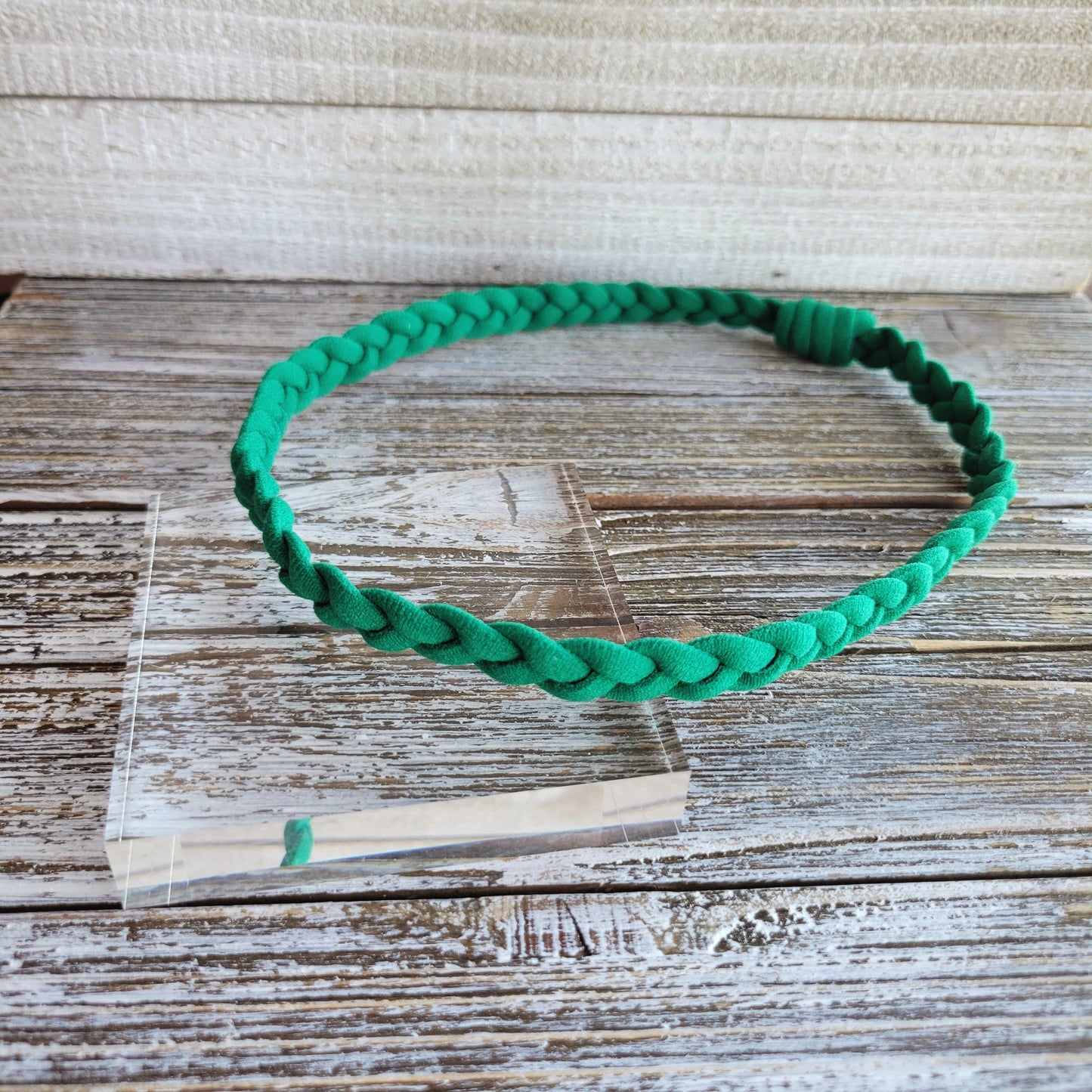 Emerald Braided Slim Headbands