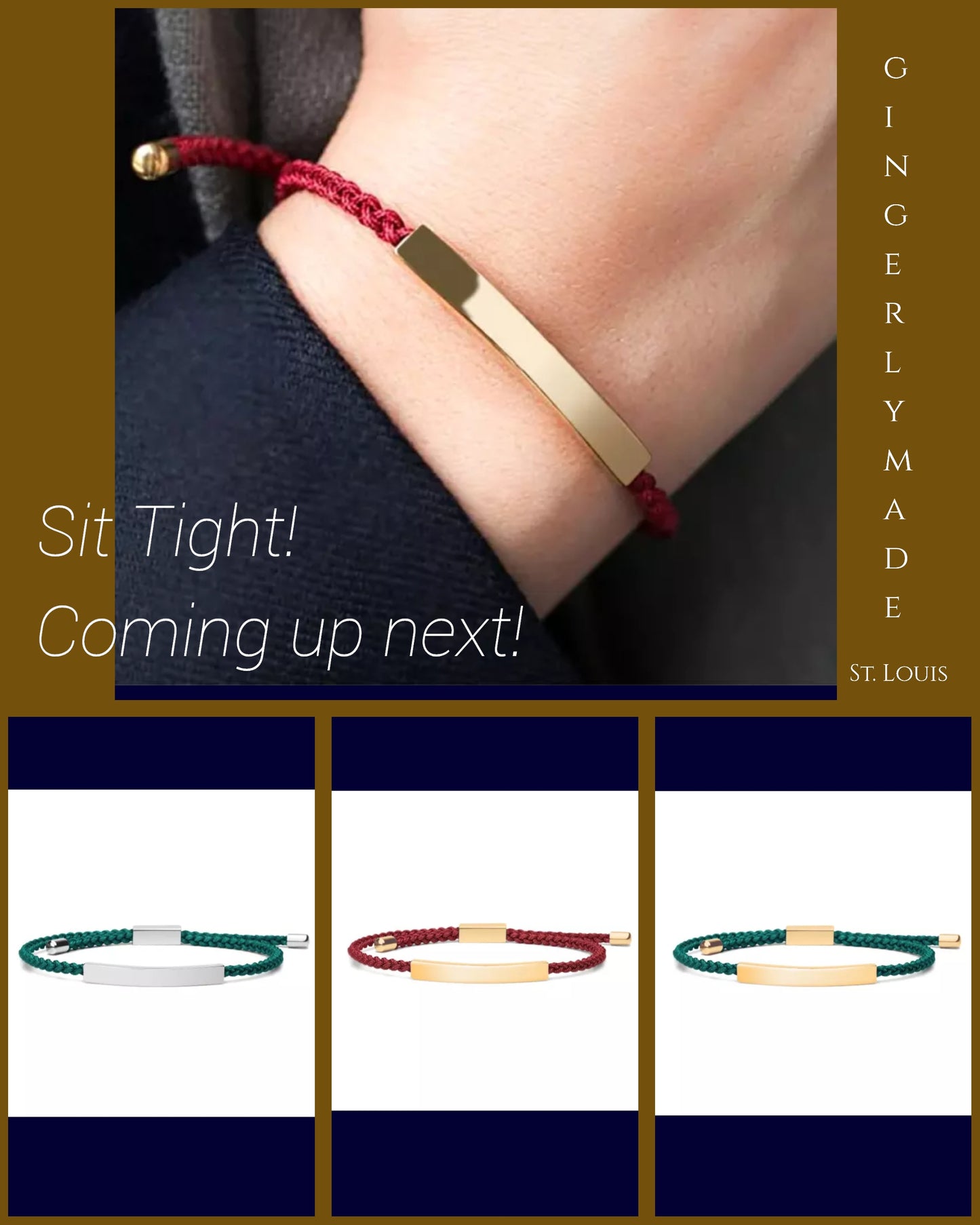 Gold Plated Bracelet Bar