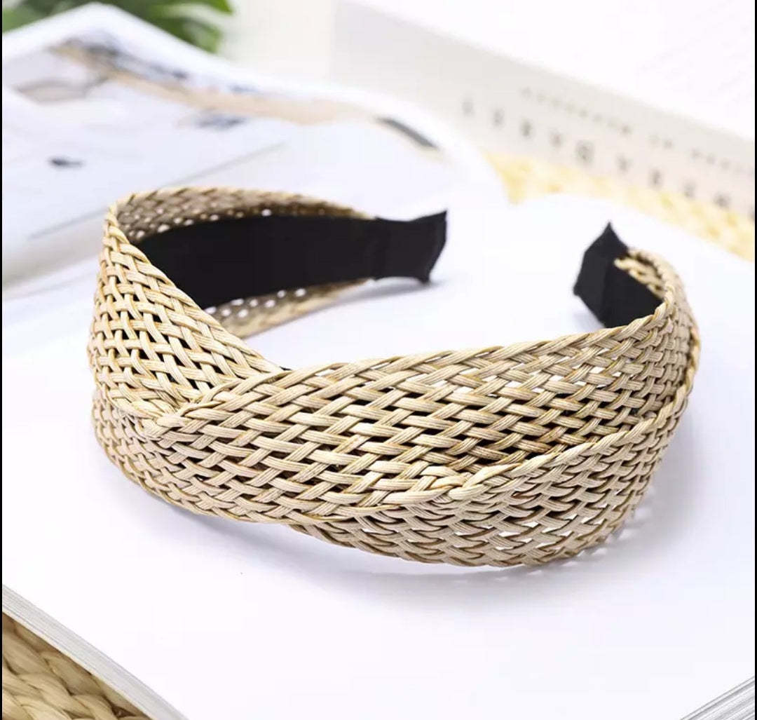 Natural Colored Woven Headband